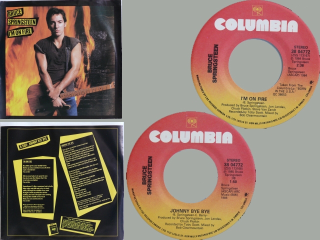 Bruce Springsteen - I'M ON FIRE / JOHNNY BYE BYE